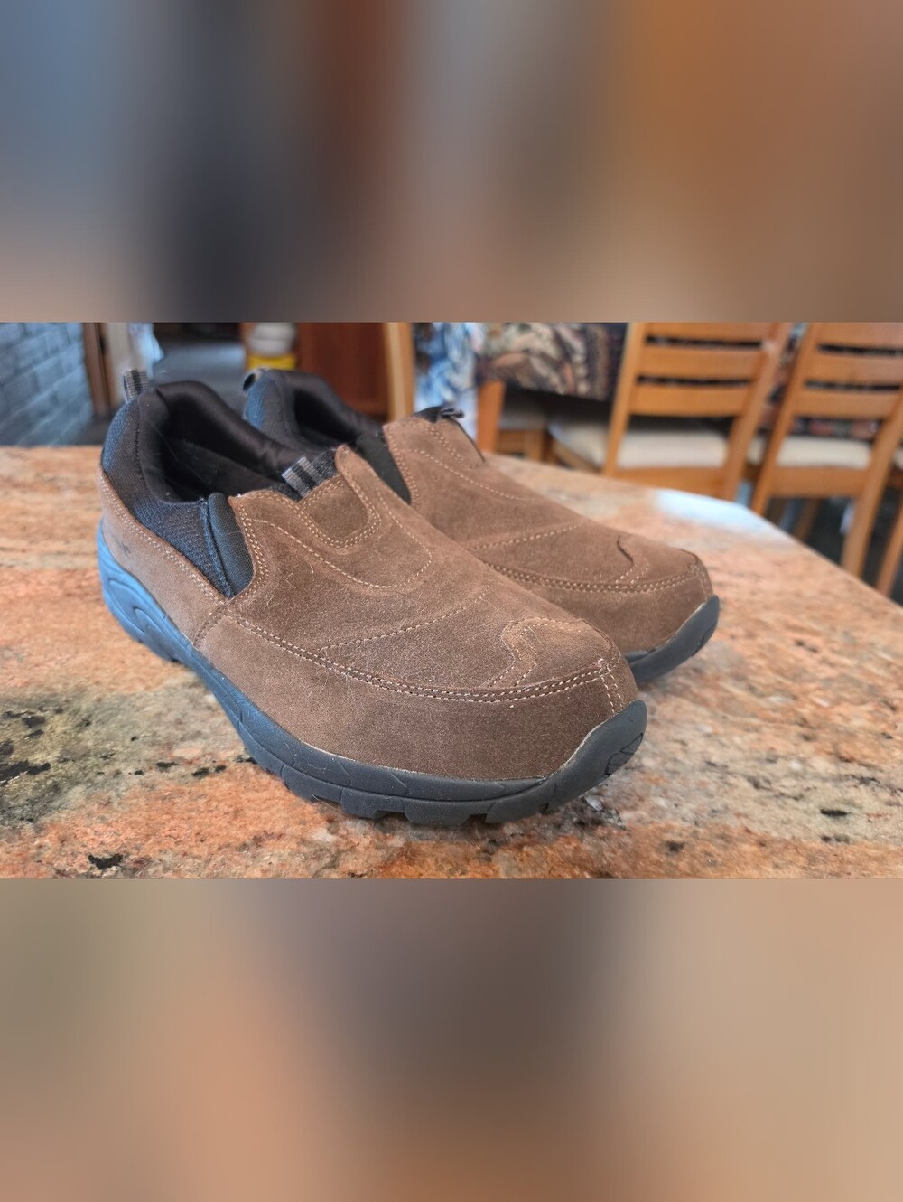 Men's Slip-On Suede Loafers - Brown